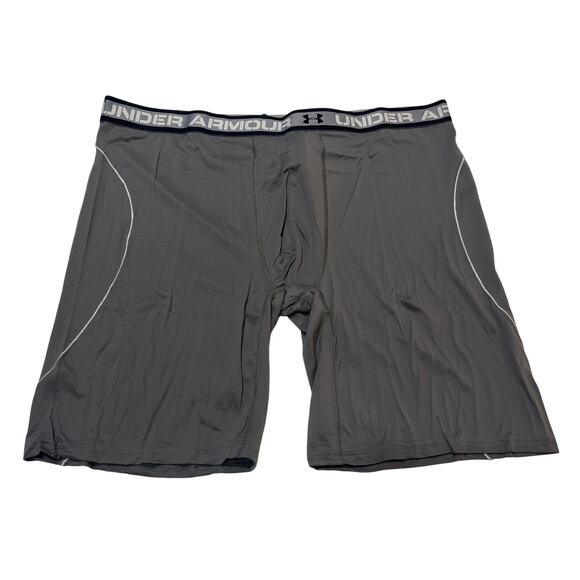 M2-72 UNDERARMOUR NWT Men's IsoChill Mesh BoxerJock Underwear 9" Inseam Gray 3XL - Picture 2 of 10